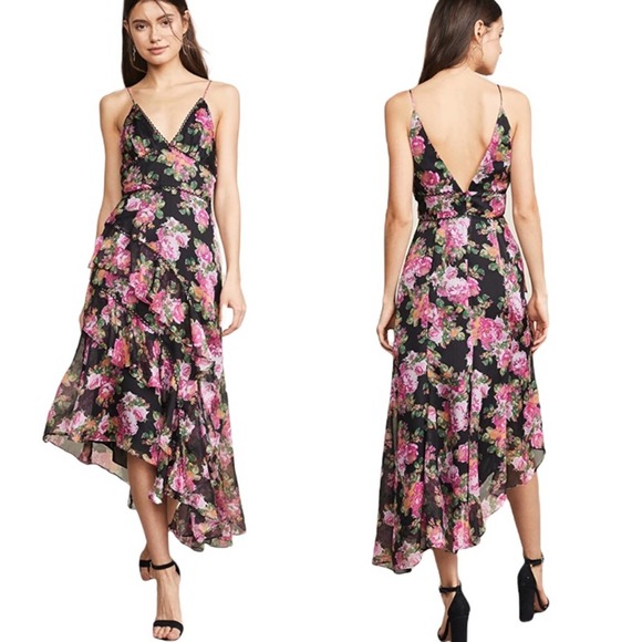 KEEPSAKE the Label Dresses & Skirts - Keepsake Oblivion Floral Ruffle Midi Dress 8 NWT